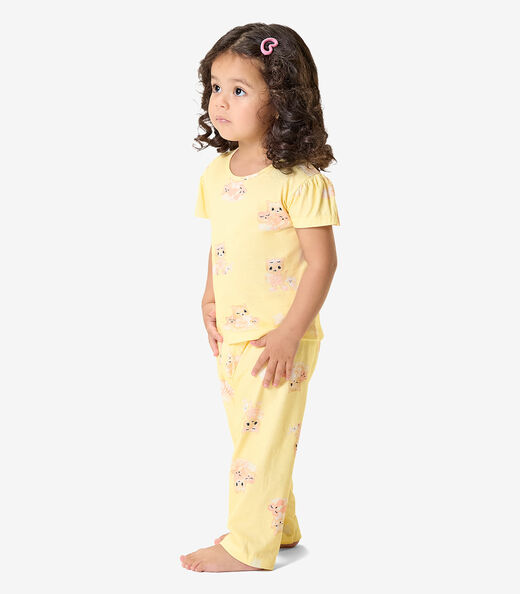 Image_Pijama Blusa Com Calça Infantil Rovi Kids Amarelo