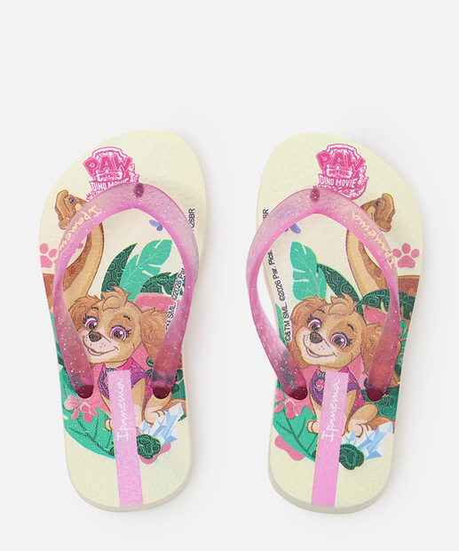 Chinelo Ipanema Infantil Patrulha Canina 27632 Bege