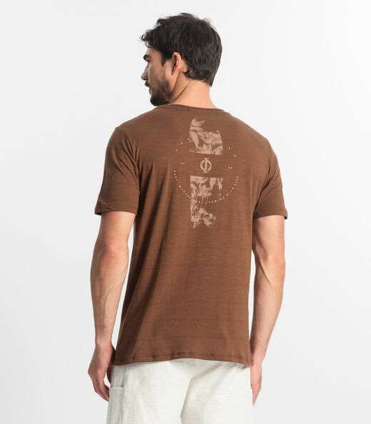 Camiseta Masculina Diametro Marrom
