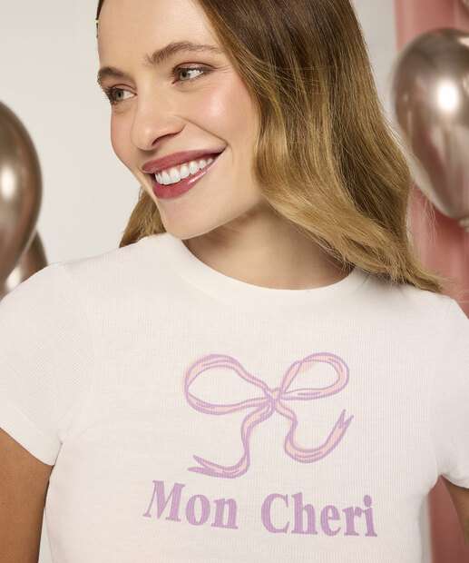 Image_Blusa Cropped Feminina Estampada Manga Curta Marisa