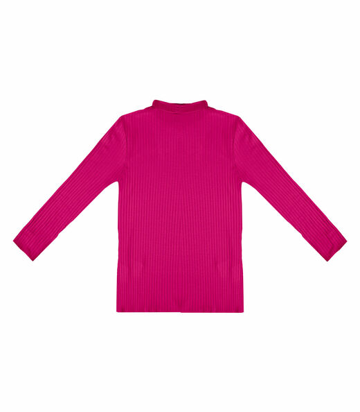 Blusa Manga Longa Feminina Canelada Select Rosa