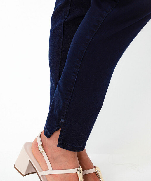 Calça Jeans Skinny Feminina Cintura Alta Biotipo Azul