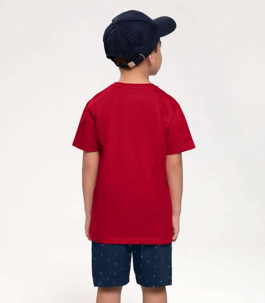 Conjunto Infantil Camiseta Com Bermuda Trick Nick Azul