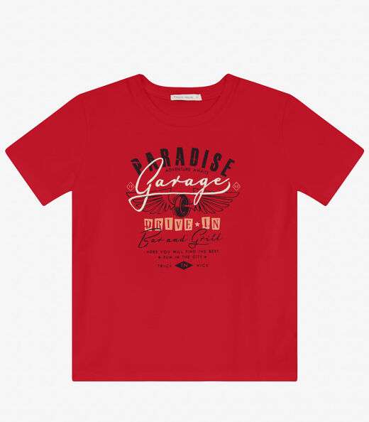 Image_Camiseta Masculina em Meia Malha Trick Nick Vermelho