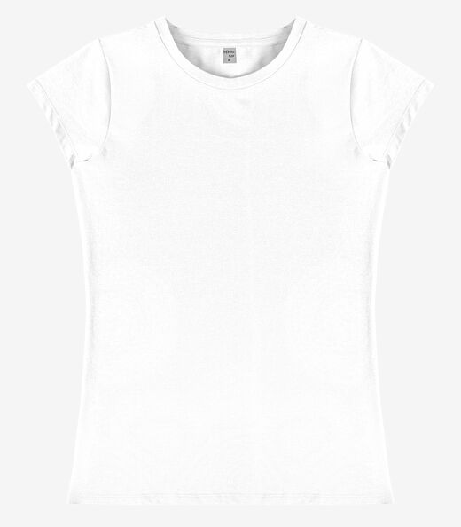 Blusa Feminina Básica Algodão Infinita Cor Branco