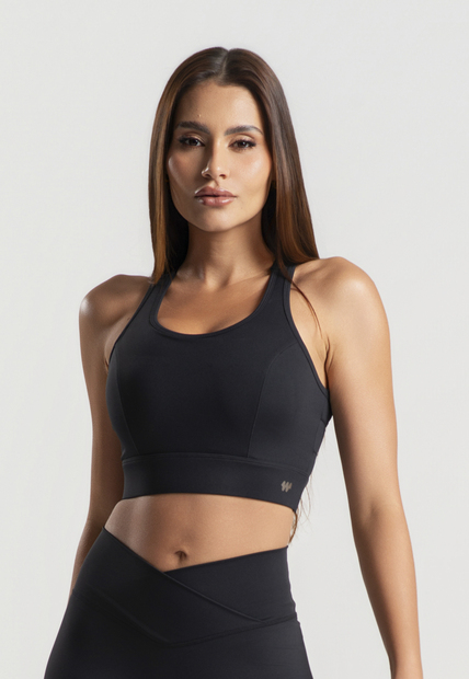 Image_Top Fitness Nadador Com Bojo e Recortes Poliamida Preto Wemood