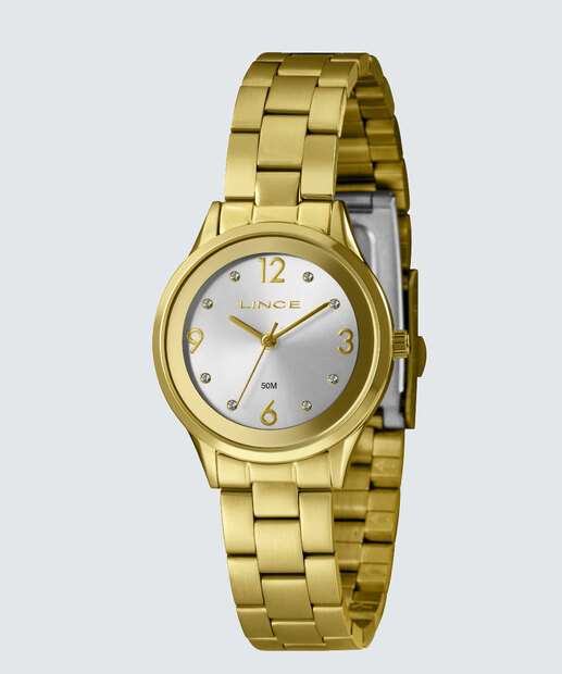 Kit Relógio Feminino Strass Lince LRGH165L30K00TS2KX