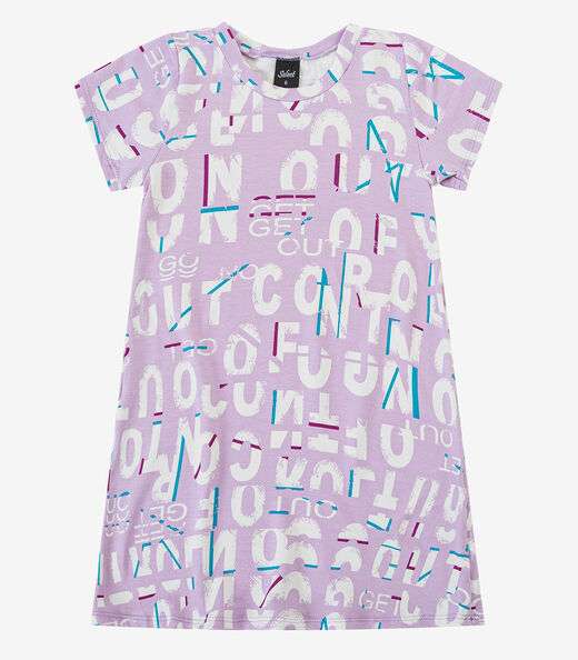Vestido Feminino Infantil Select Roxo