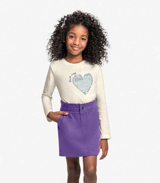 Image_Conjunto Infantil Blusa Com Saia Trick Nick Roxo