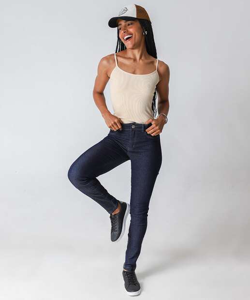 Image_Calça Jeans Skinny Feminina Amaciada Biotipo Azul