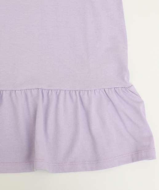 Vestido Infantil Stitch Disney Tam 4 a 10 Roxo