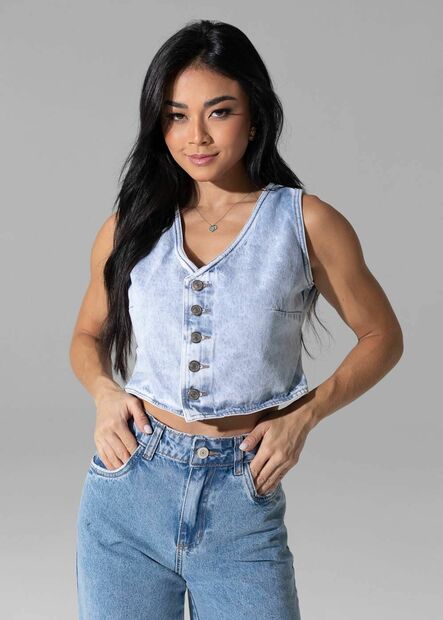 Colete Jeans Sawary - 282809