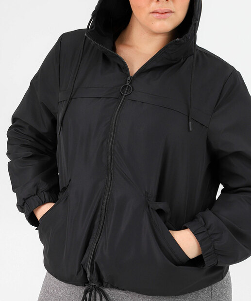Casaco Feminino Corta Vento Fitness Marisa Preto
