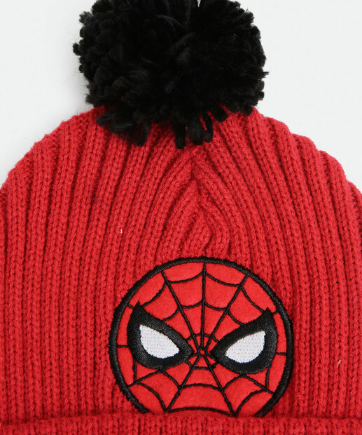 Kit Luva e Touca Estampa Homem Aranha Marvel