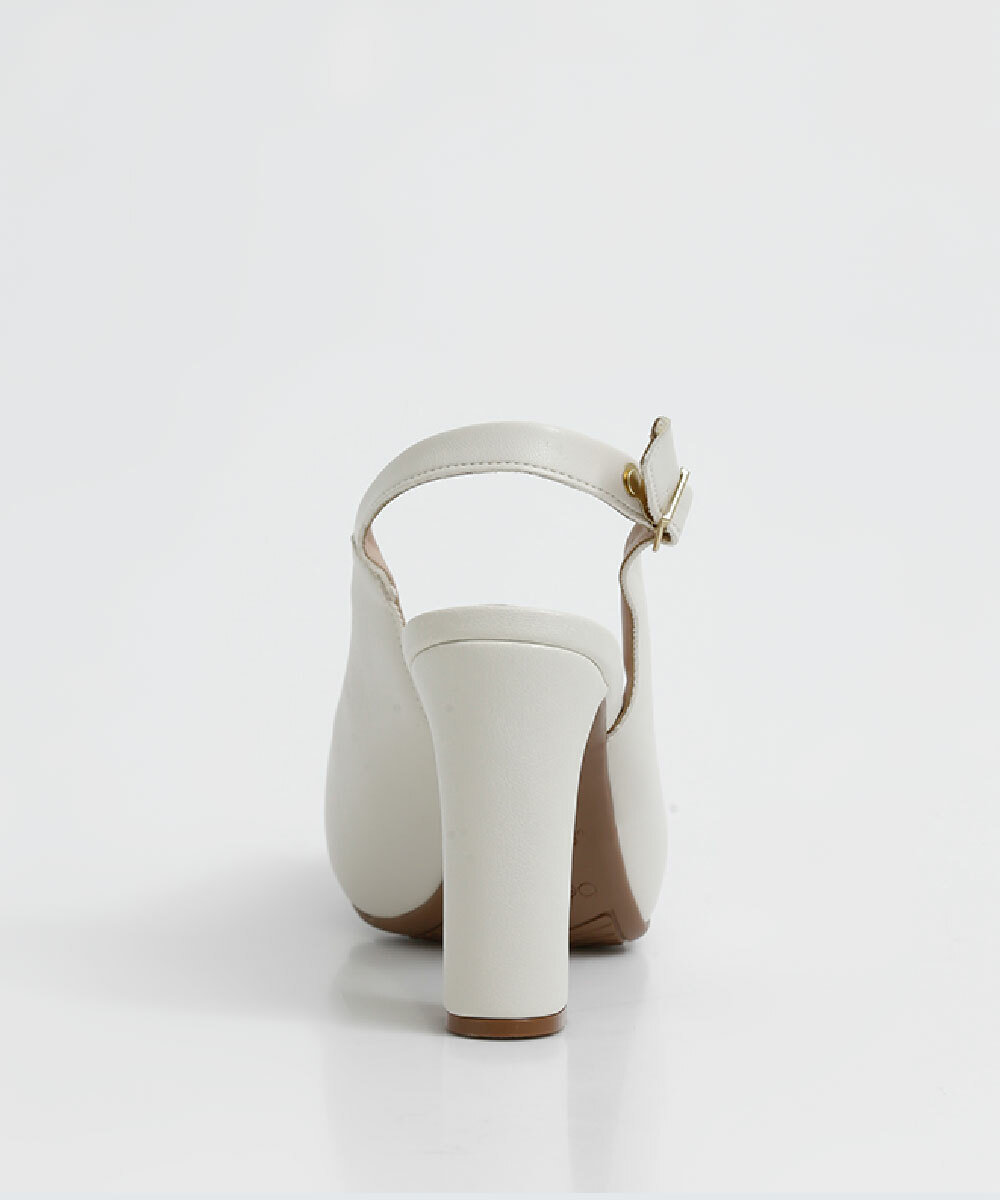 Peep Toe Feminino Meia Pata Salto Grosso Beira Rio | Marisa