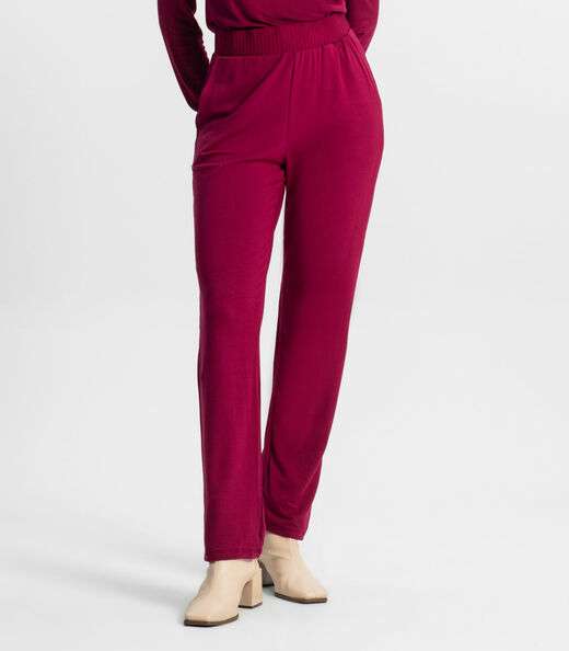 Calça Feminina Em Molecotton Rovitex Vermelho