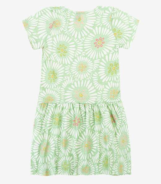 Vestido Infantil Meia Malha Select Verde
