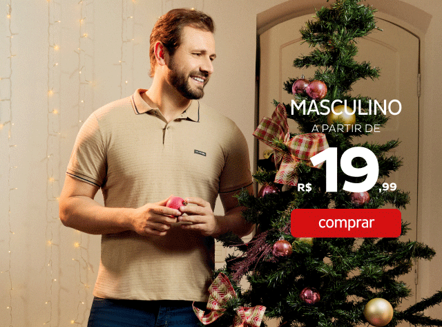 Masculino a partir de R$19,99