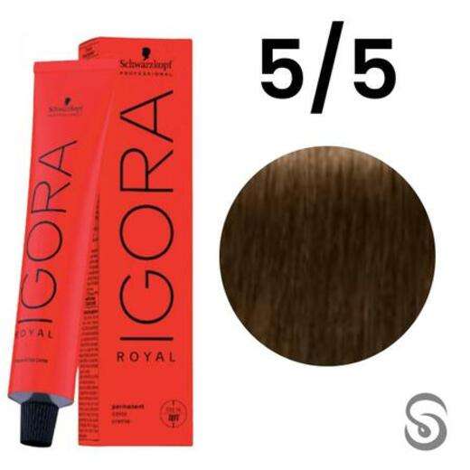 Image_Schwarzkopf Igora Royal Coloração 5-5 Castanho Claro Marrom Natural 60ml
