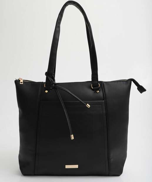 Bolsa De Ombro Tote Feminina Alice Pallucci Preto