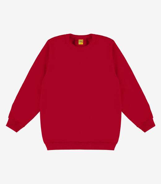 Image_Blusão Infantil Moletom Básico Rovitex Kids Vermelho