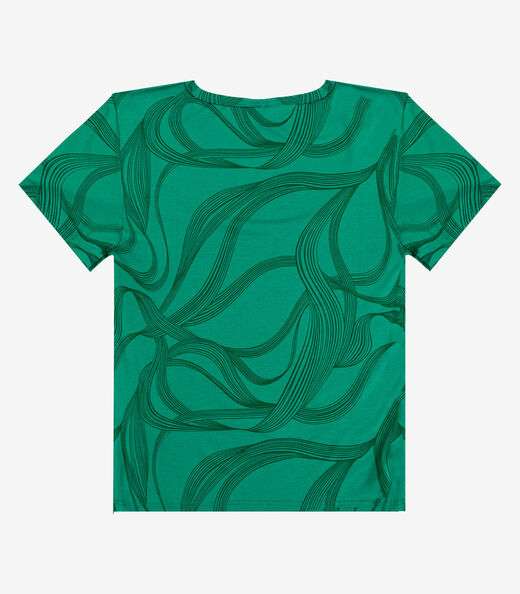 Blusa Feminina em Malha Visco Infinita Cor Verde