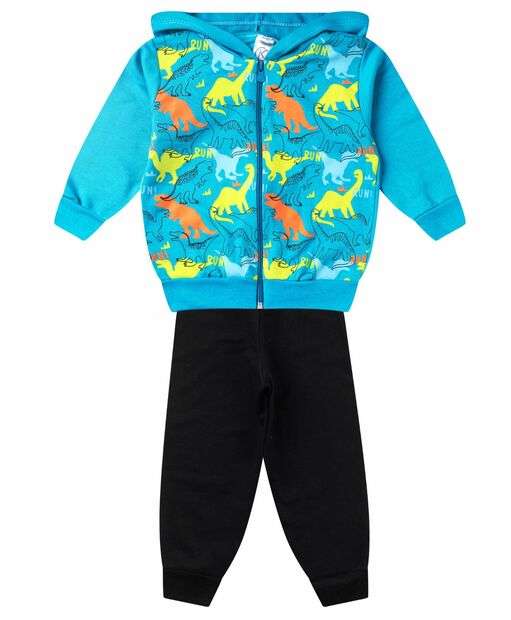 Conjunto De Moletom Infantil Menino Kappes Azul