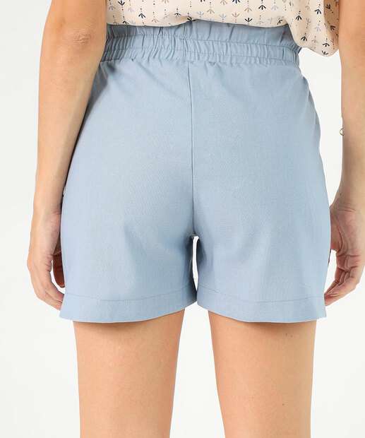 Short Feminino Clochard Bolsos Marisa Azul