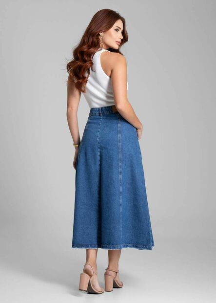 Saia Jeans Sawary Midi - 282062
