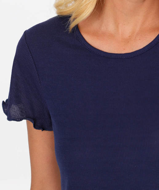 Blusa Pijama Feminino Avulso Marisa Azul