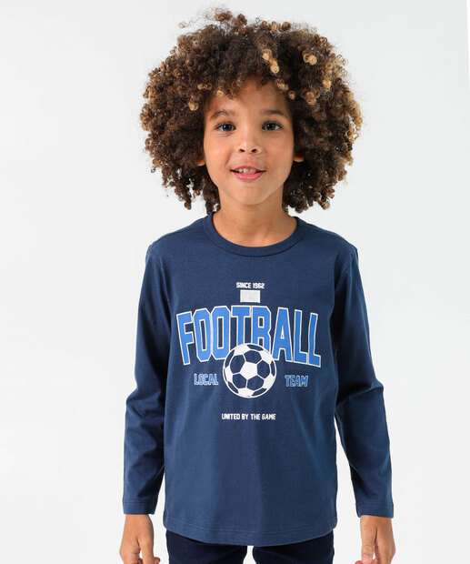Image_Camiseta Infantil Estampa Futebol MR Tam 4 a 10 Azul