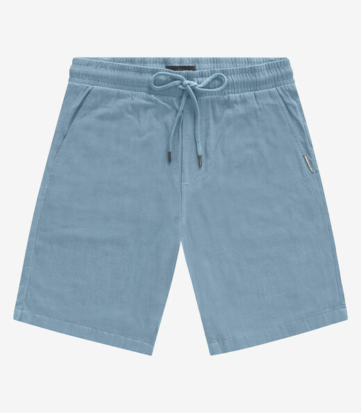 Bermuda Masculina em Linho Strong Diametro Azul