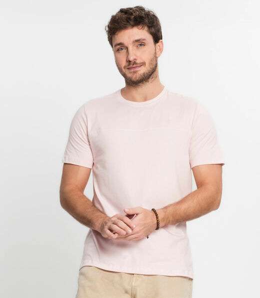 Camiseta Básica Masculina Diametro Rosa