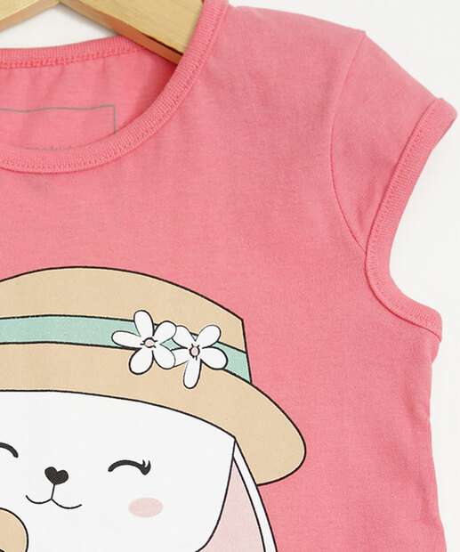 Blusa Infantil Estampa Coelho Marisa Tam 1 a 4
