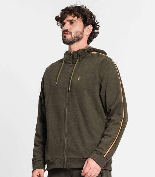 Jaqueta Com Capuz Masculina Diametro Verde