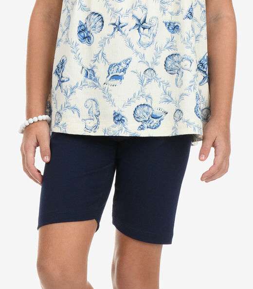 Conjunto Regata Com Ciclista Rovi Kids Bege