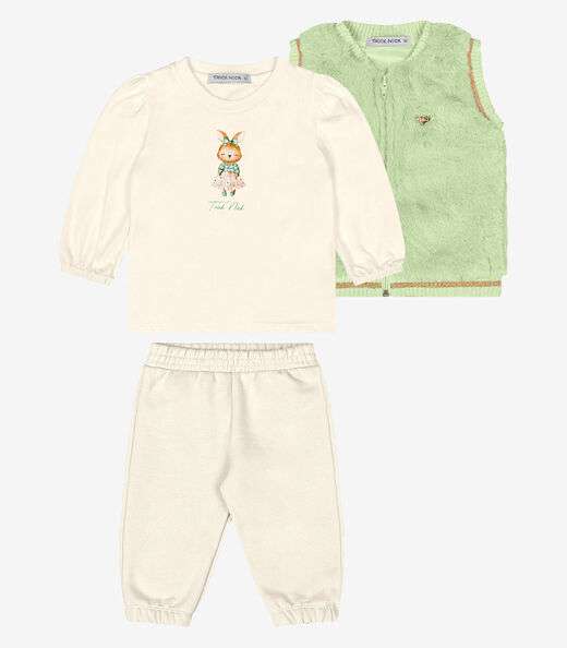 Image_Trijunto Blusa Com Calça e Colete Trick Nick Verde