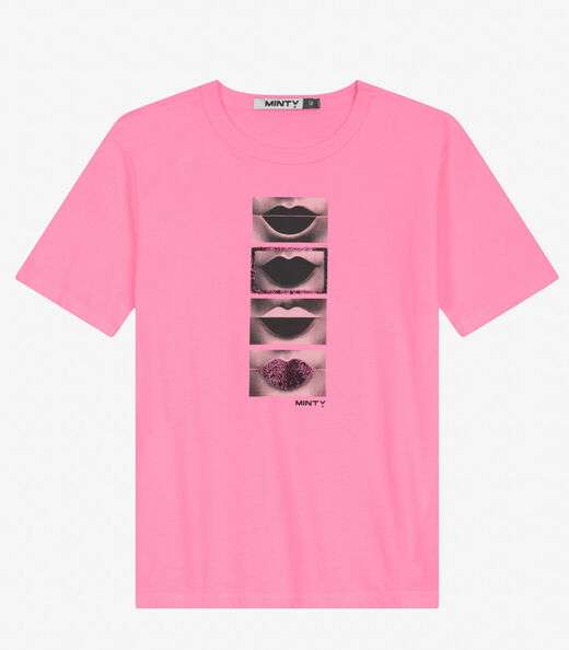 Image_Camiseta T-Shirt Manga Curta em Meia Malha Minty Rosa