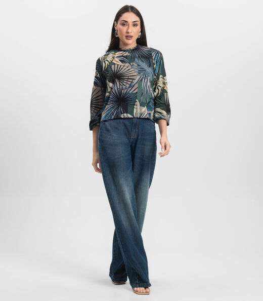 Blusa Manga Longa Infinita Cor Verde