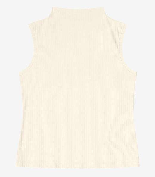 Blusa em Ribana Canelada Rovitex Bege