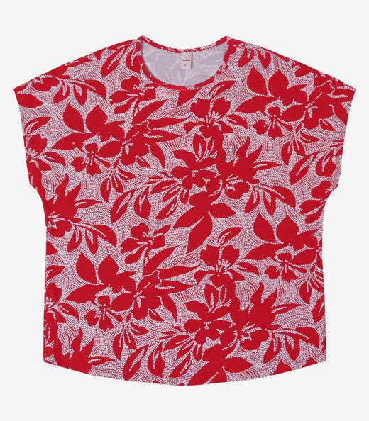 Blusa Feminina em Viscotorcion Rovitex Vermelho