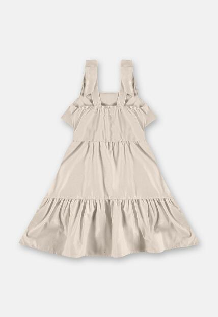 Vestido Tecido Linho Foil Up Baby