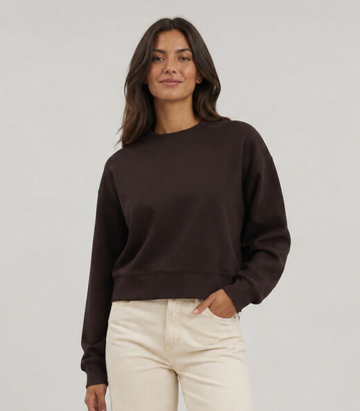 Image_Blusão Feminino Em Moletom Felpado Rovitex Marrom