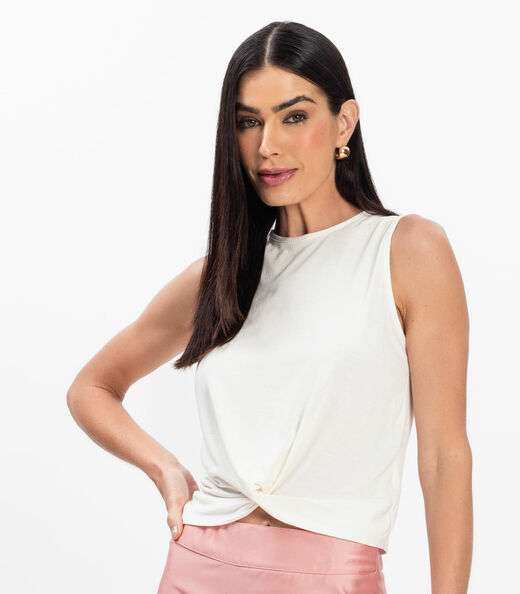 Regata Feminina Infinita Cor Bege