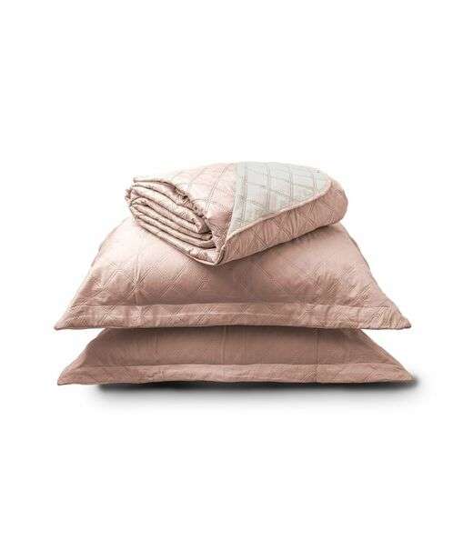 Kit Cobre Leito Matelassê Casal Appel Rosa
