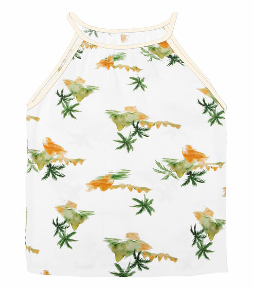 Blusa de Alça Feminina Infinita Cor Branco