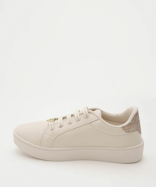 Tênis Infantil Casual Recorte Marisa Off White