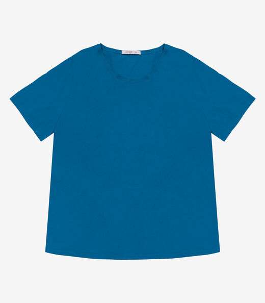 Image_Blusa Básica Plus Size Secret Glam Azul