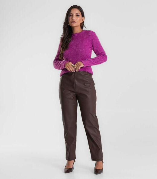 Calça Endless Sintético Feminino Marrom