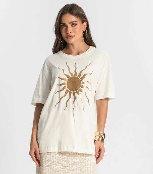 Image_Blusa Feminina Manga Curta Sun Endless Bege